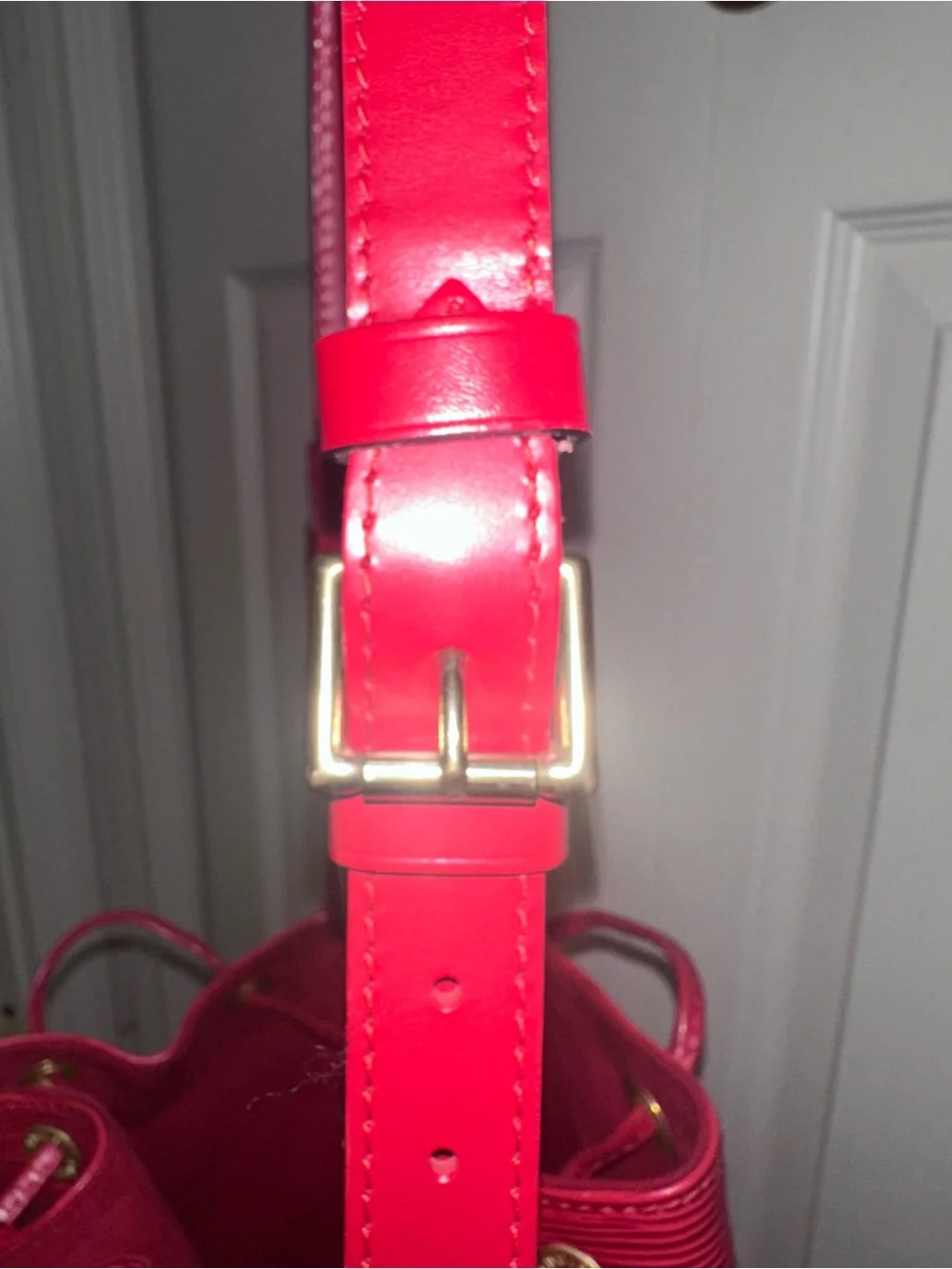 Red Epi Leather Louis Vuitton Noé GM